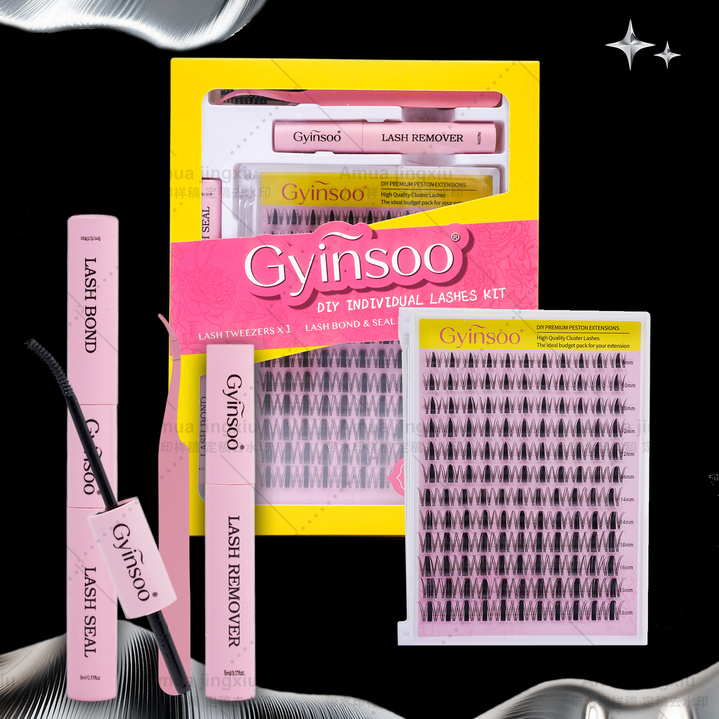 Gyinsoo Lash Kit with Glue – Natural Look, Easy Application, Long-Lasting Wear”
